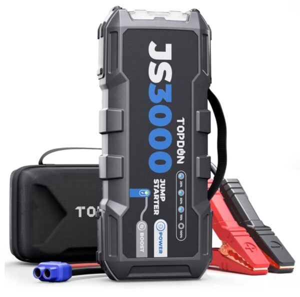 TOPDON Car Battery Jump Starter, V3000 12V 3000A Battery Booster Jump Starter