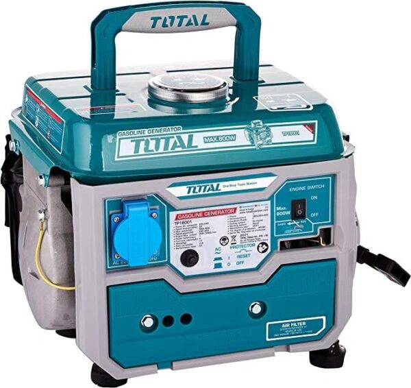 TOTAL Portable Camping Gasoline Generator Tp18001 (800 W)