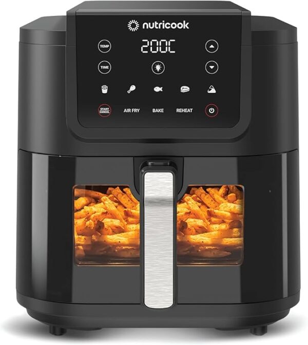 Nutricook Air Fryer Slim XL,7.6L, 2.4KG, Extra-Large Basket