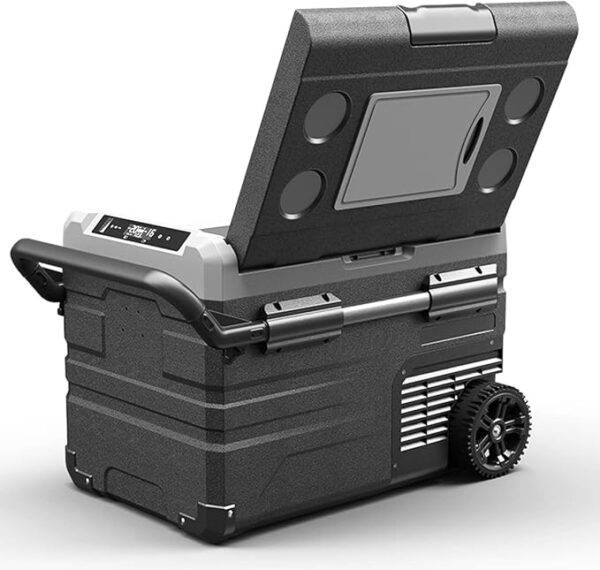 Alpicool Portable Mini Fridge & Freezer with Solar/AC/Car Rechargeable Battery 35L 12/24V DC and 220V AC or Solar 12~50V DC for Outdoor Camping | Cooling to - 20℃